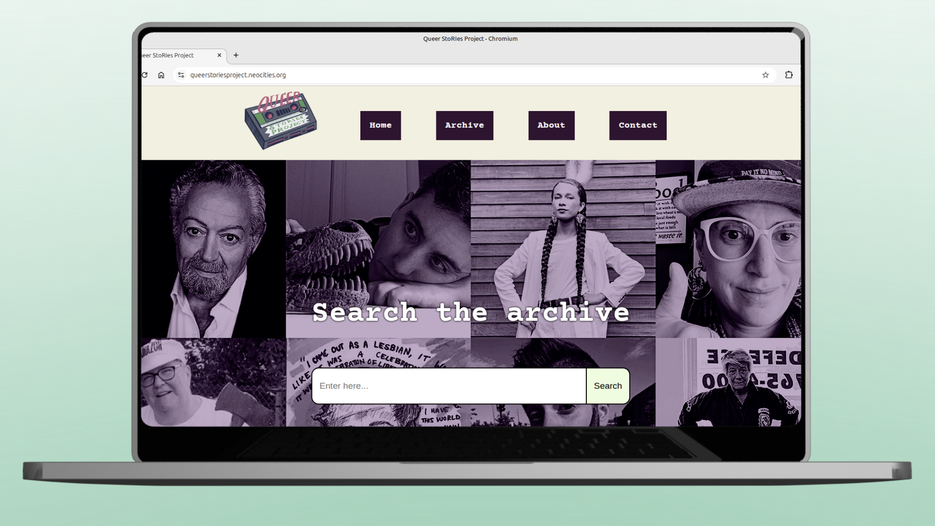 Preserving Oral History Through the Web screenshot