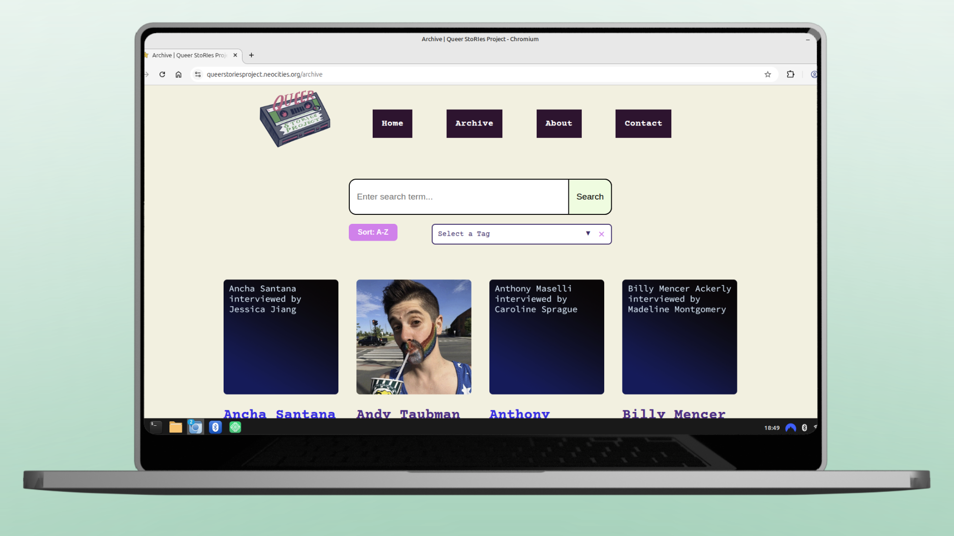 Preserving Oral History Through the Web screenshot 2